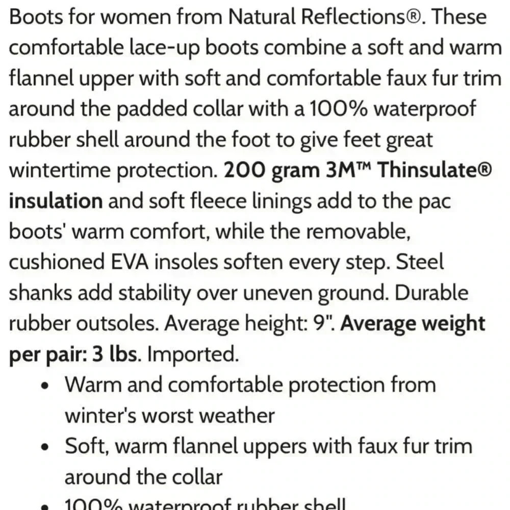 Natural Reflection Winter Boots - image 5